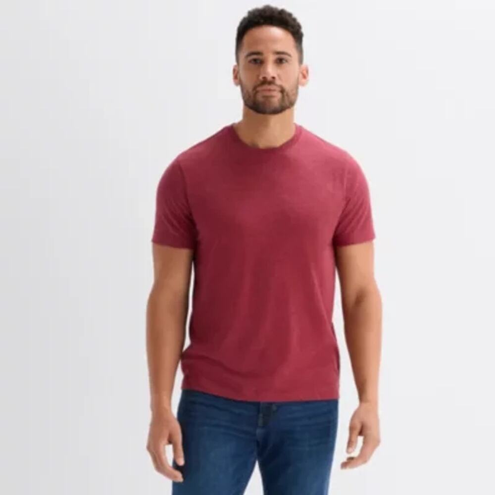 St. Johns Bay Burnout Red Short Sleeve Performance Tee Size Men's Size Large